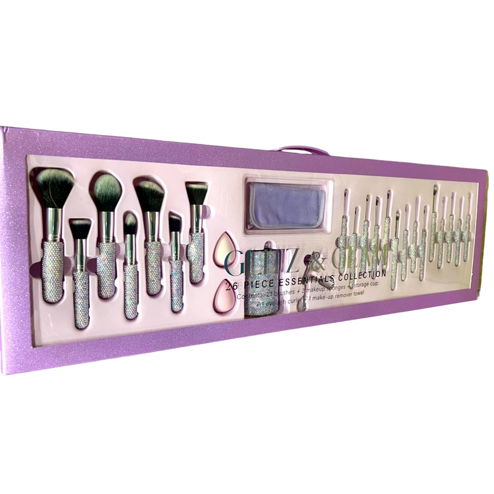 GLITZ & GLAM Make Up Brushes Set✨